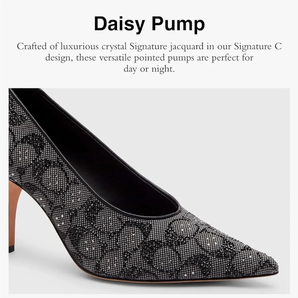 Coach Womens Daisy Pump in Crystal Signature Jacquard - Picture 2 of 7